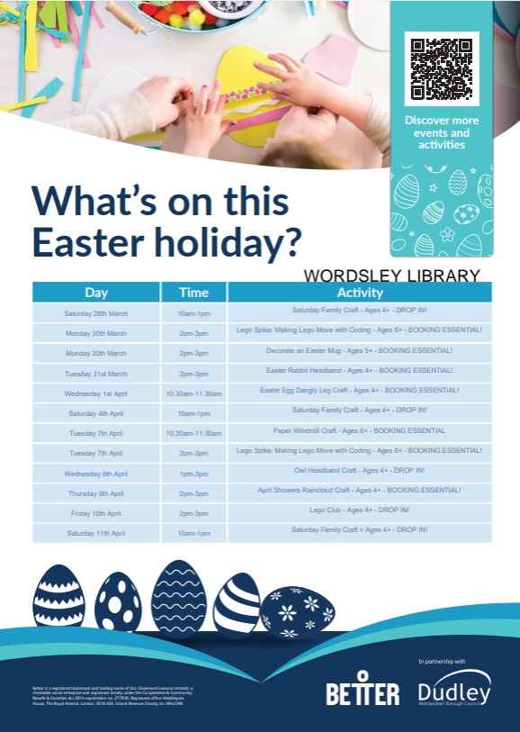 Wordsley library event 11 April 2026